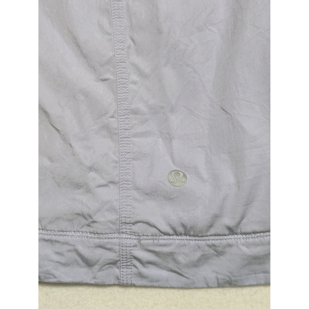 Lululemon Cardigan Blissed Out Wrap Hoodie Sz 8 Purple Lilac Tencel Yoga Active - Picture 6 of 16